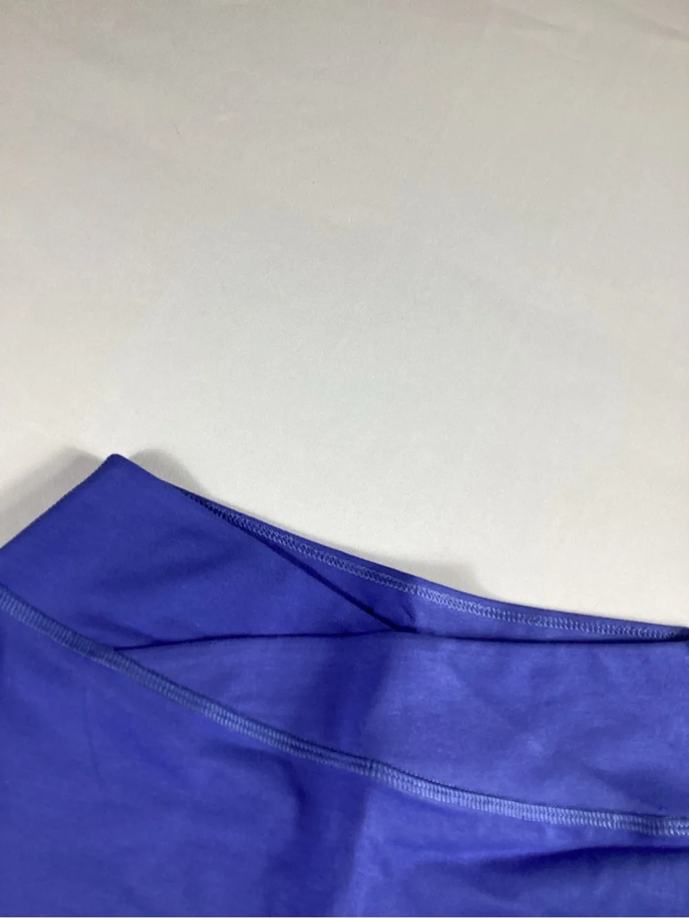 LEZAT High Rise Biker Shorts Blue Size S Organic Cotton Made in USA